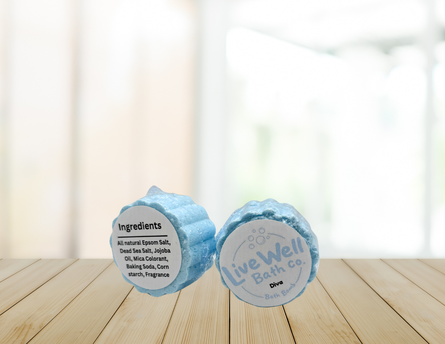 Live Well Bath Co. Diva Bath Bomb - Body Care, Comfort, Ideal for Relaxation and Hydration