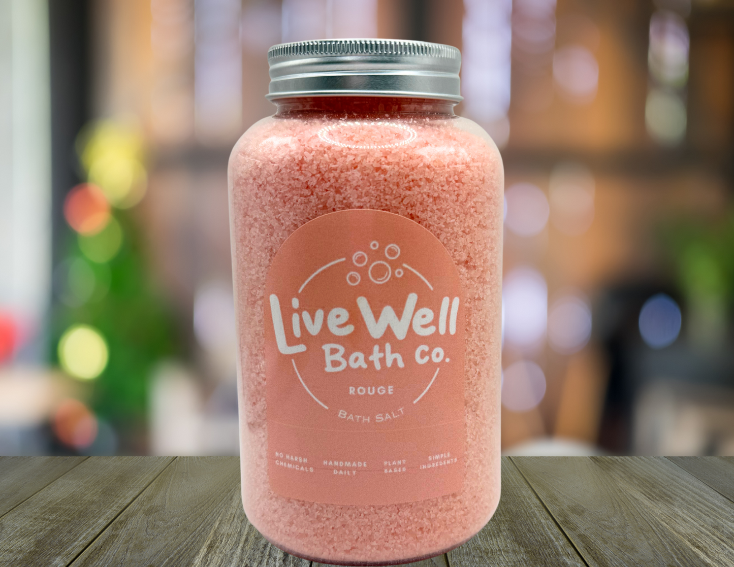 Live Well Bath Co – Rouge Bath Salts (16 oz)