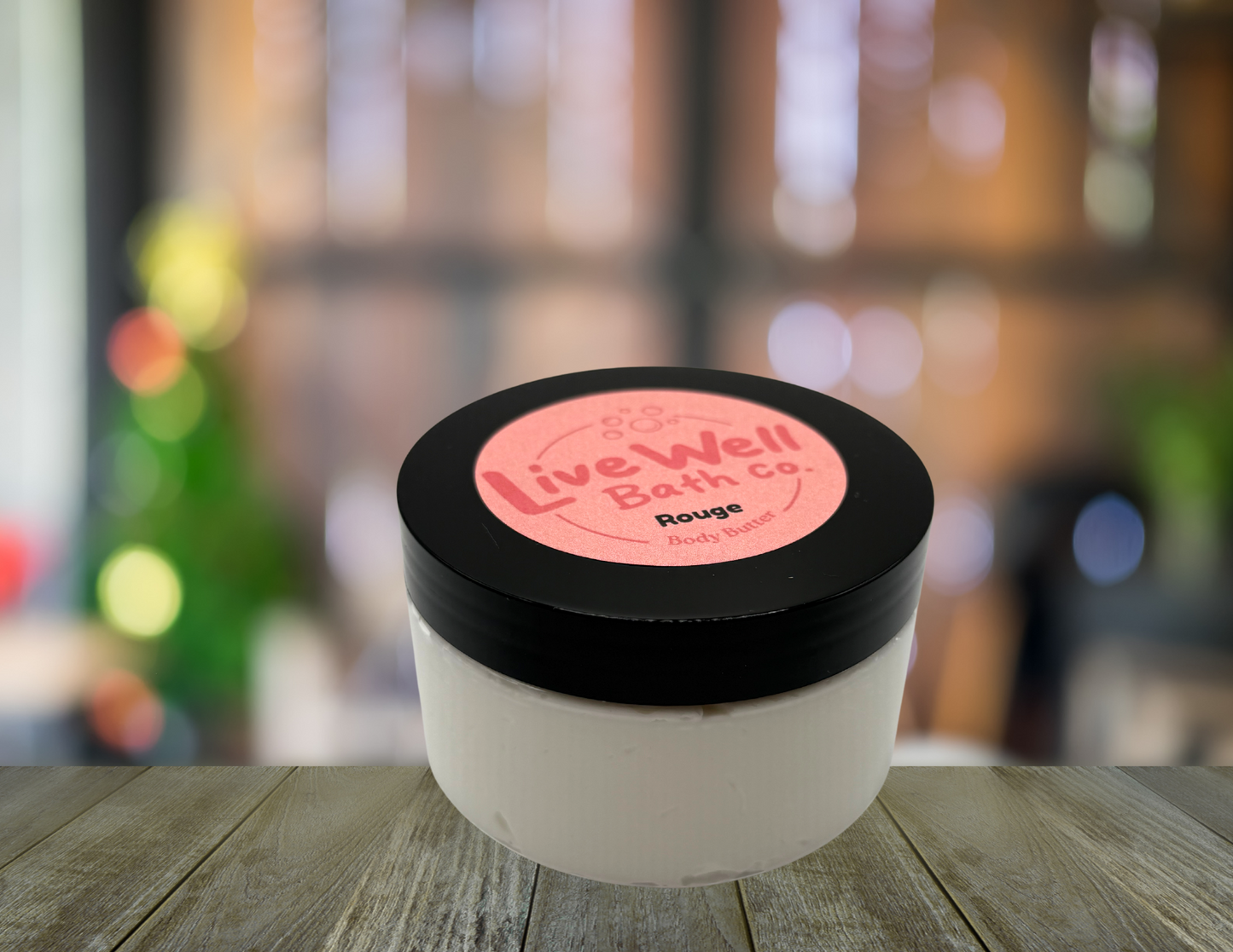Live Well Bath Co. Rouge Body Butter 8 oz. - Comfortable Cosmetic for Skin Care