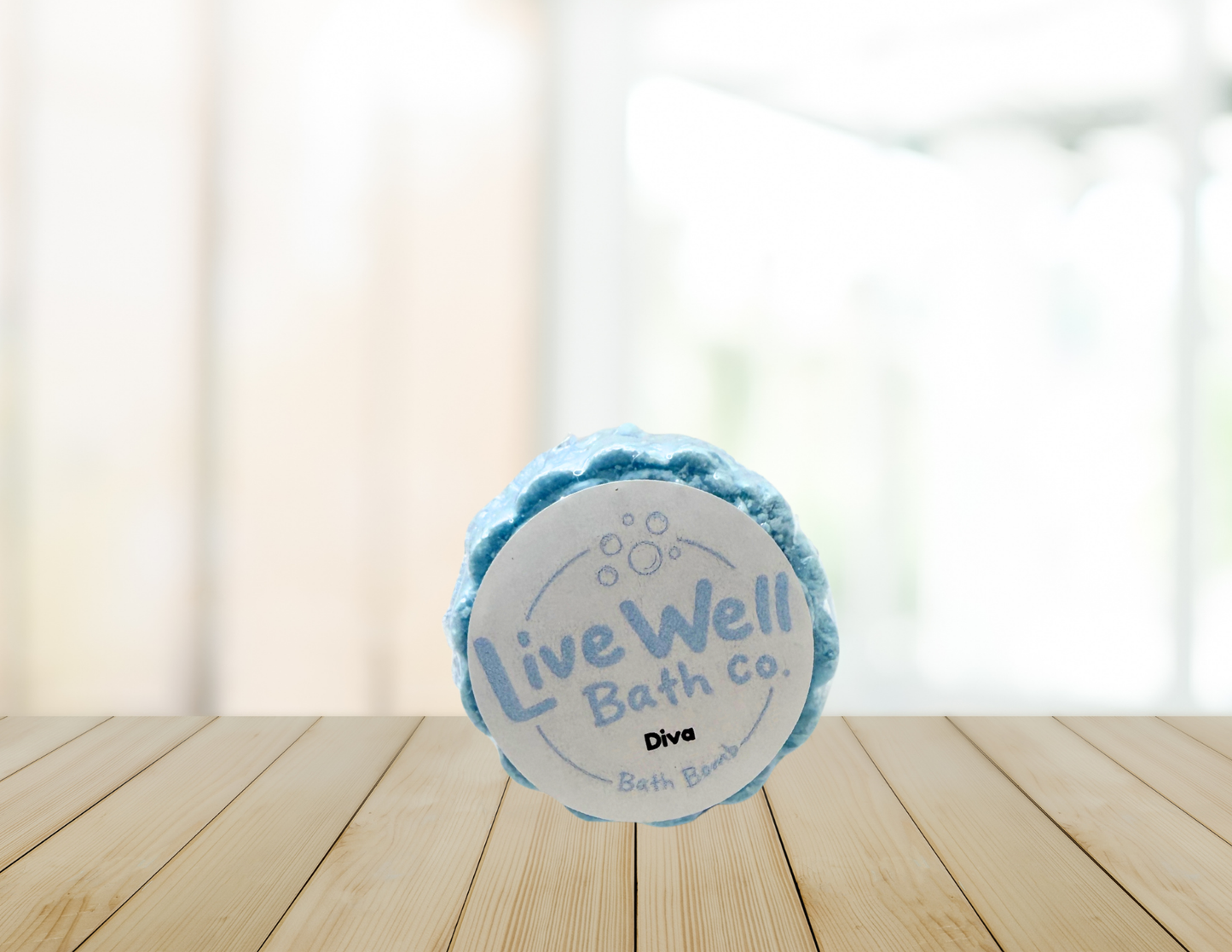 Live Well Bath Co. Diva Bath Bomb - Body Care, Comfort, Ideal for Relaxation and Hydration