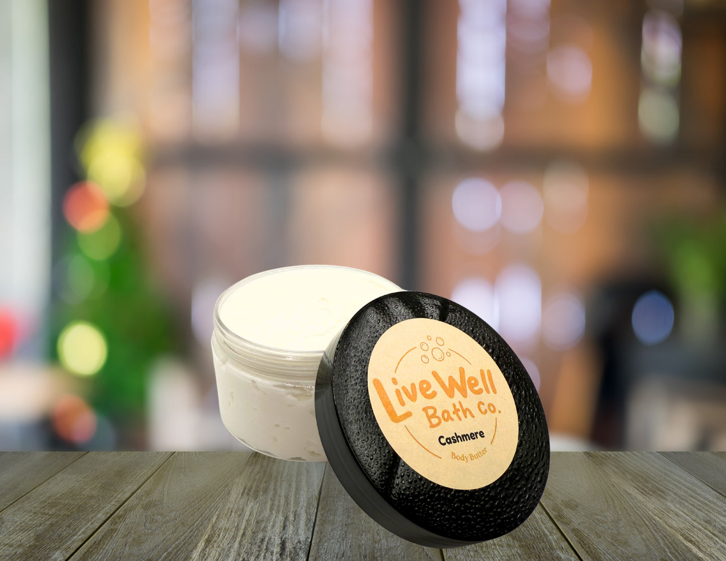 Live Well Bath Co. Cashmere Body Butter 8 oz. - Comfortable Cosmetic for Skin Care