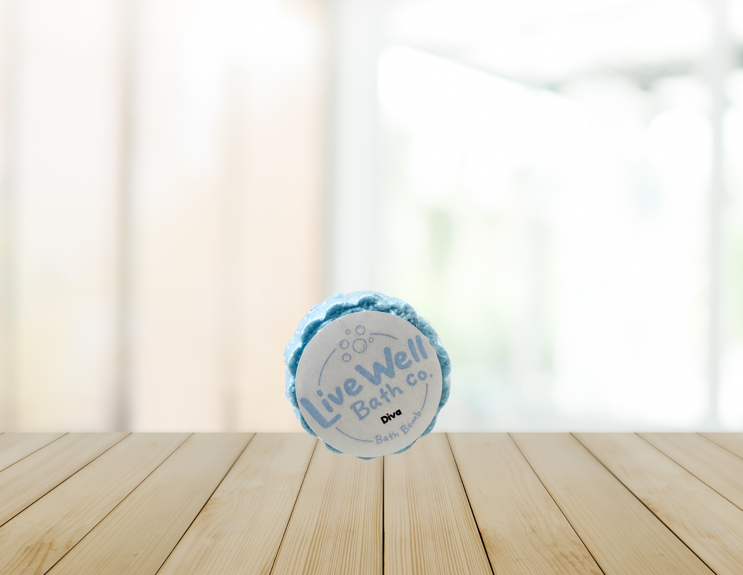 Live Well Bath Co. Diva Bath Bomb - Body Care, Comfort, Ideal for Relaxation and Hydration