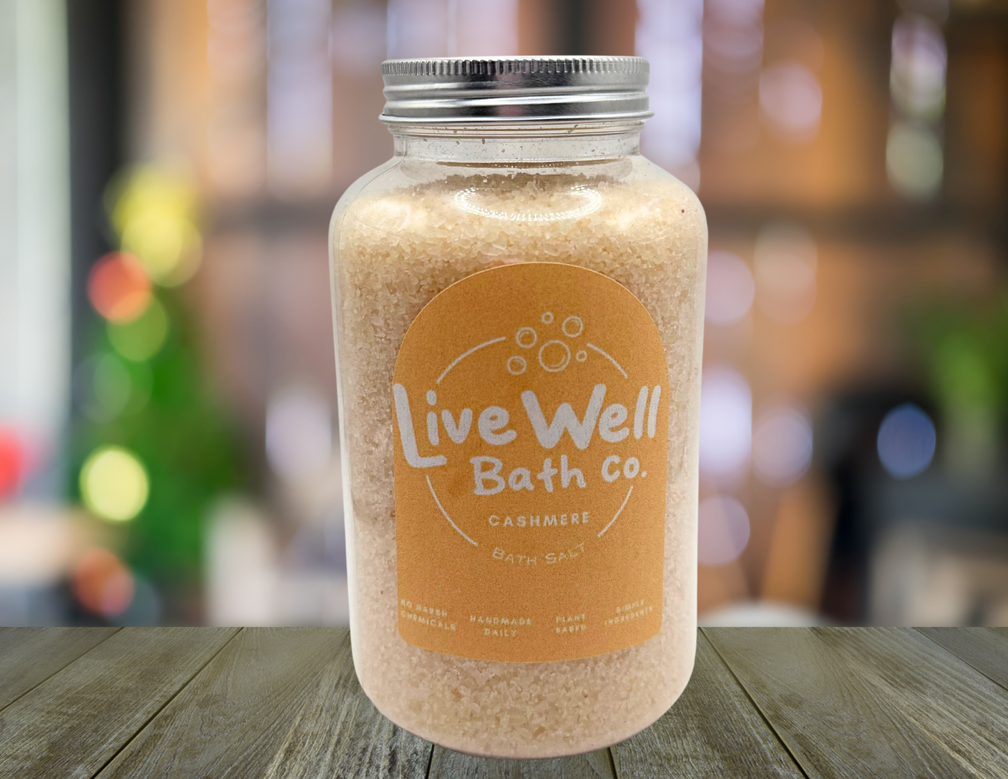 Live Well Bath Co – Cashmere Bath Salts (16 oz)