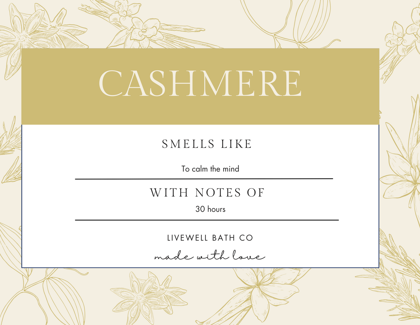 Live Well Bath Co. Cashmere Body Butter 8 oz. - Comfortable Cosmetic for Skin Care