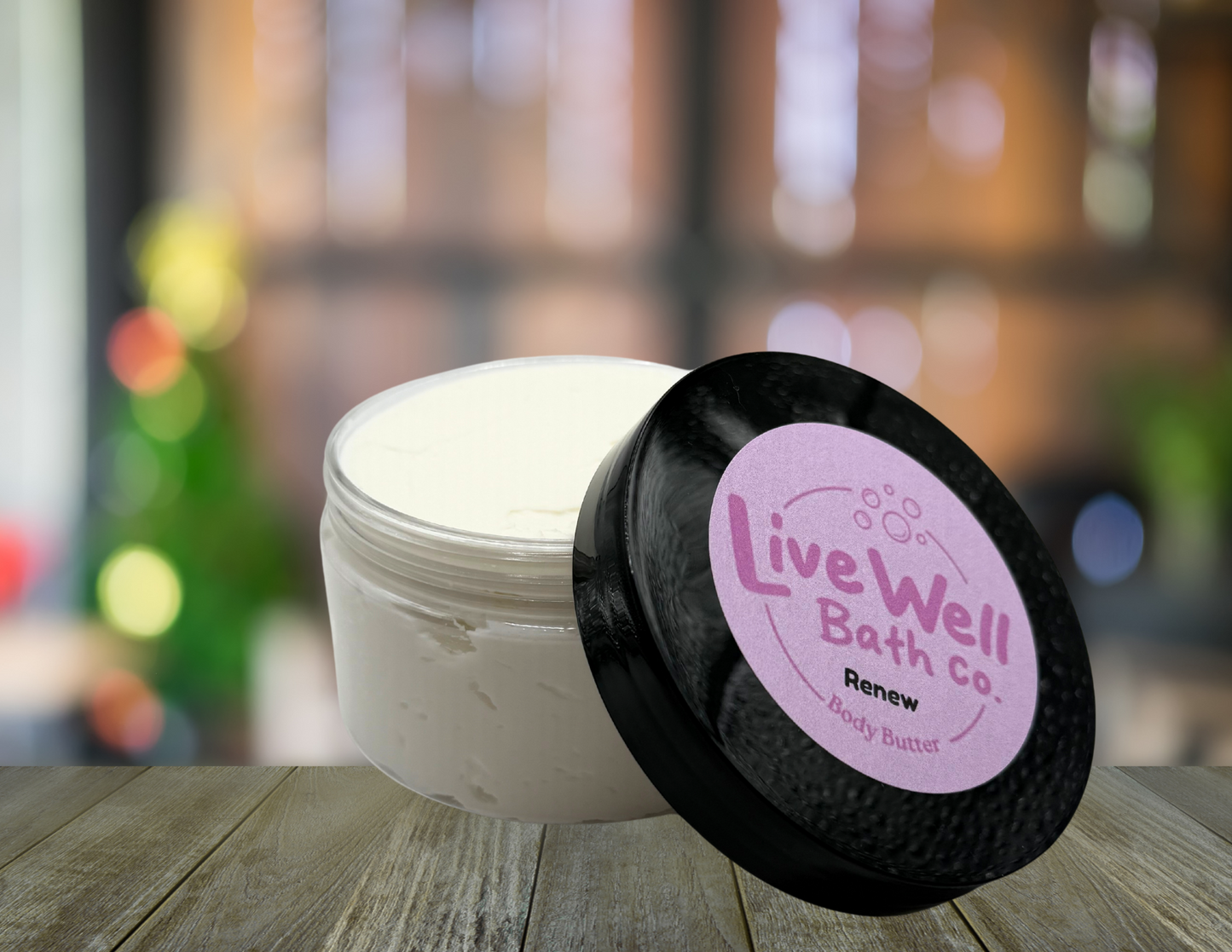 Live Well Bath Co. Renew Body Butter 8 oz. - Comfortable Cosmetic for Skin Care