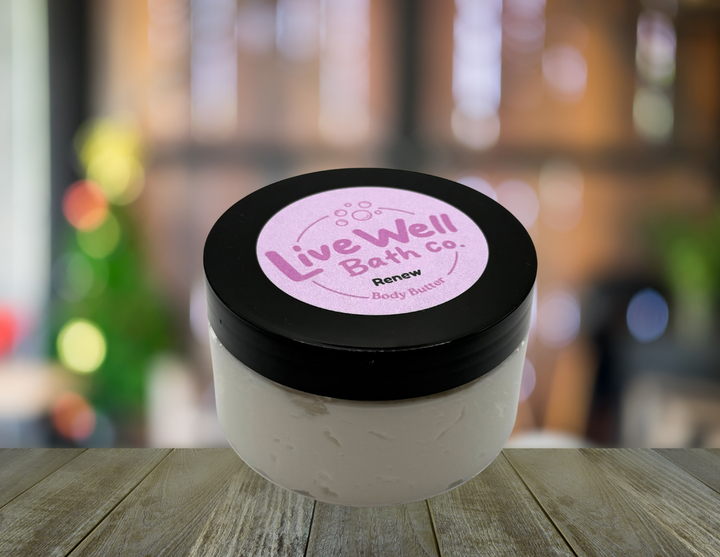 Live Well Bath Co. Renew Body Butter 8 oz. - Comfortable Cosmetic for Skin Care