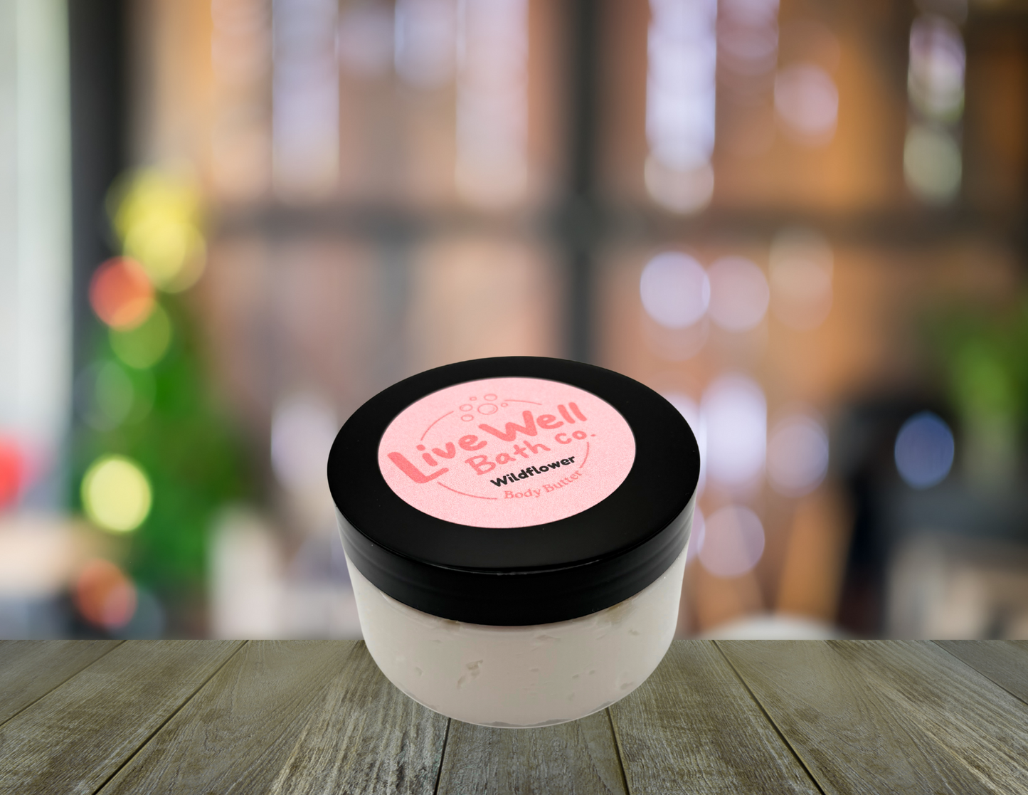 Live Well Bath Co. Wildflower Body Butter 8 oz. - Comfortable Cosmetic for Skin Care