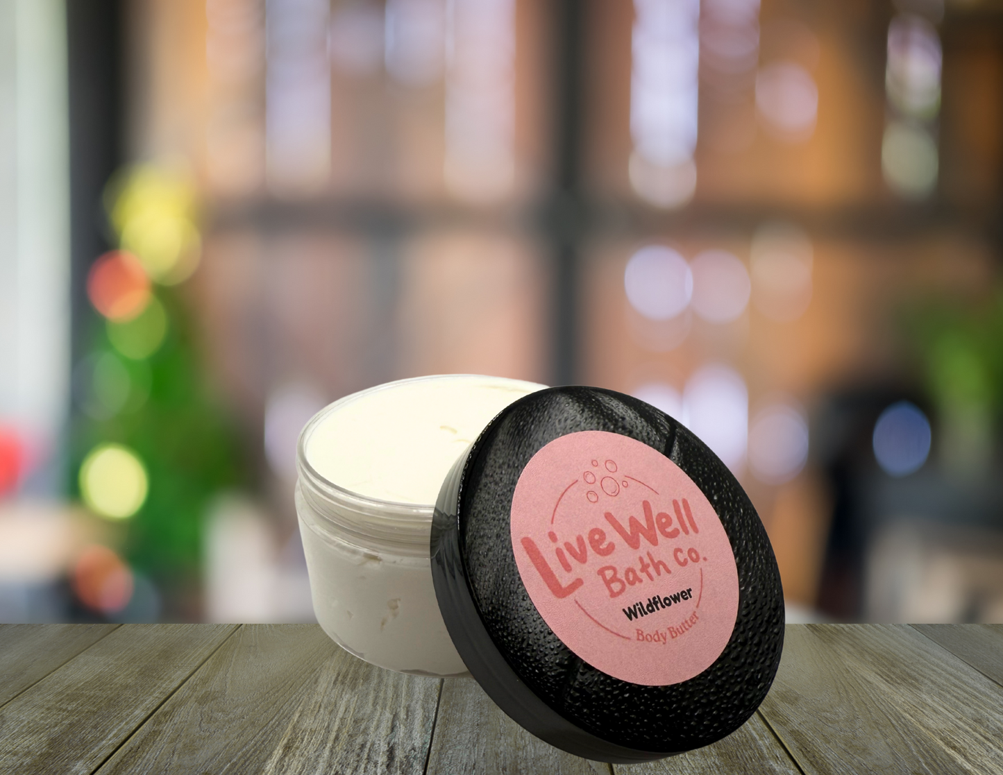 Live Well Bath Co. Wildflower Body Butter 8 oz. - Comfortable Cosmetic for Skin Care