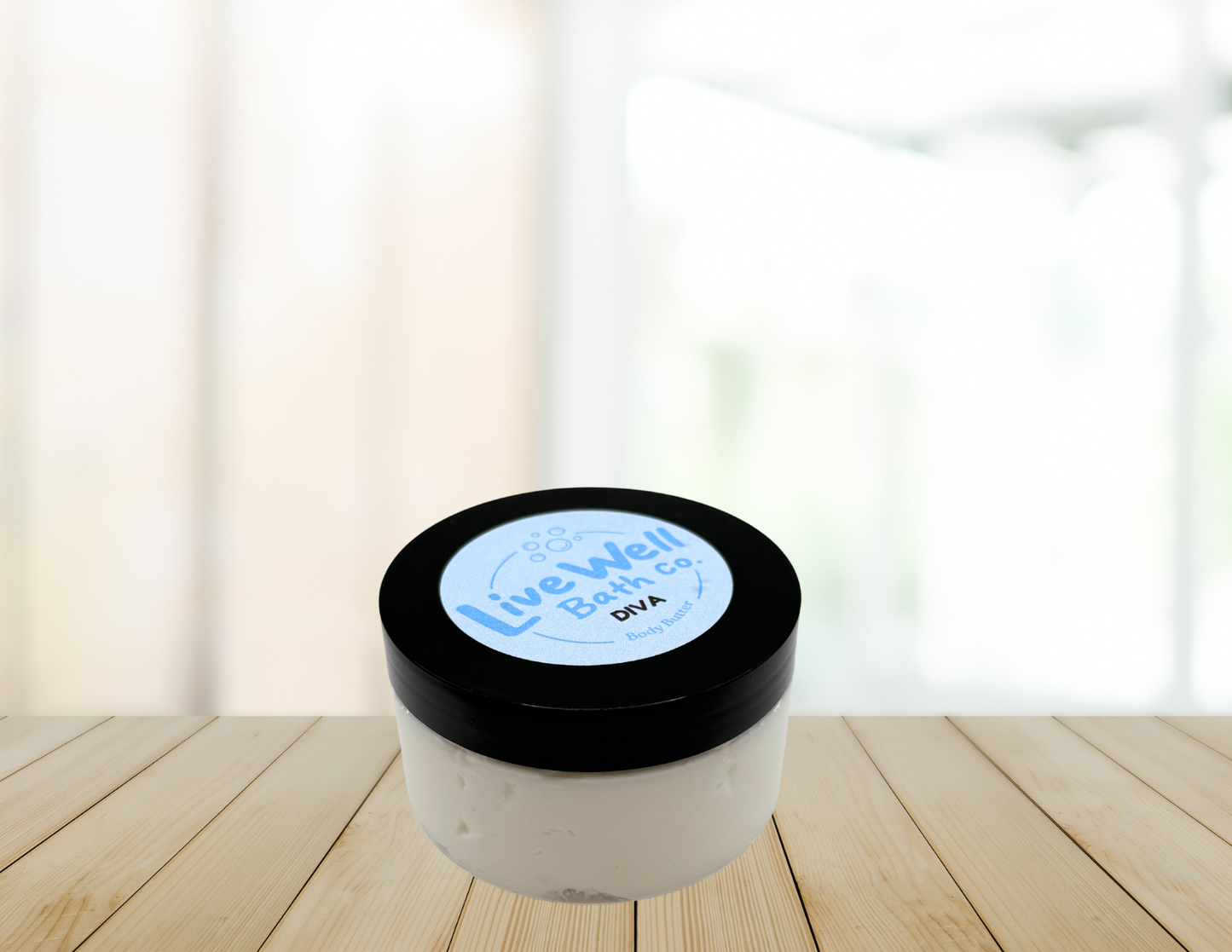Live Well Bath Co. Inner Diva Body Butter 8 oz. - Comfortable Cosmetic for Skin Care