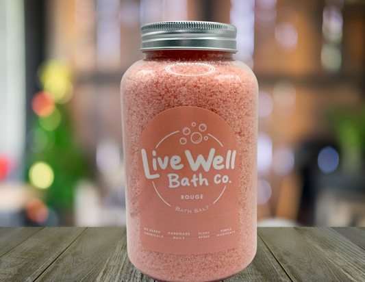 Live Well Bath Co – Rouge Bath Salts (16 oz)