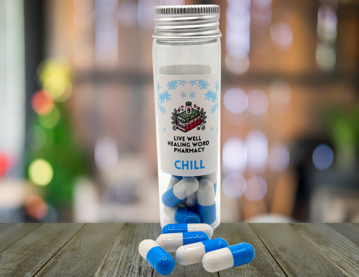 Live Well Bath Co- Healing Words Pharmacy Chill Pills