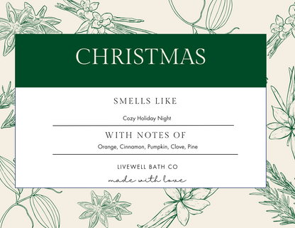 Live Well Bath Co – Christmas Spirit Candle