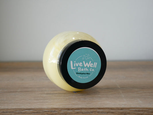 Eucalyptus Mint Exfoliating Body Scrub – Smooth & Refreshing Self-Care
